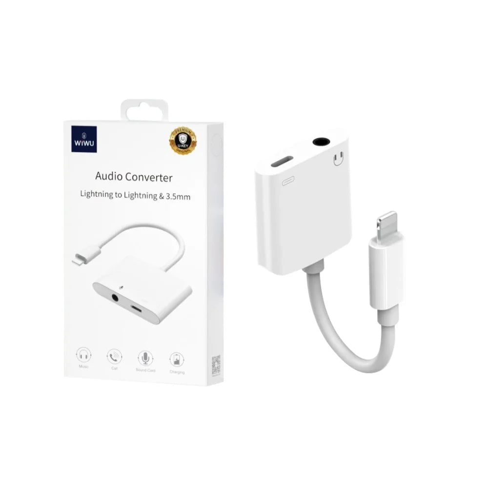 Wiwu LT01 Pro 2 in 1 Lightning Adapter