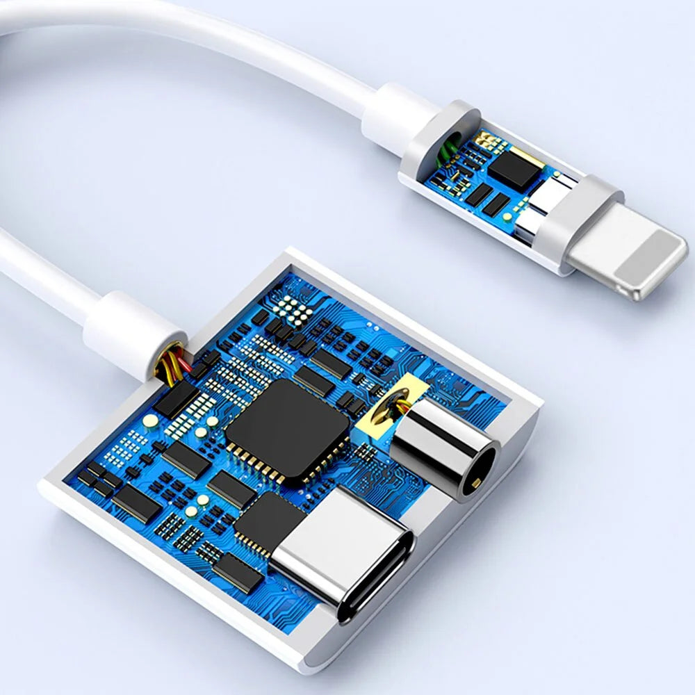 Wiwu LT01 Pro 2 in 1 Lightning Adapter