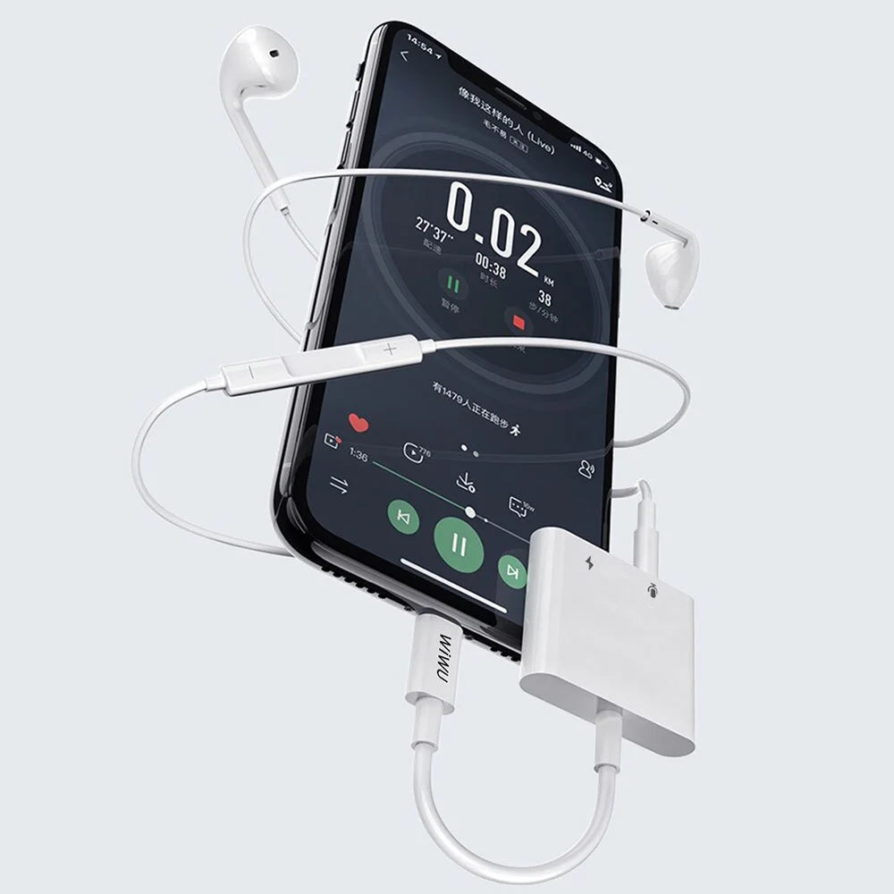 Wiwu LT01 Pro 2 in 1 Lightning Adapter