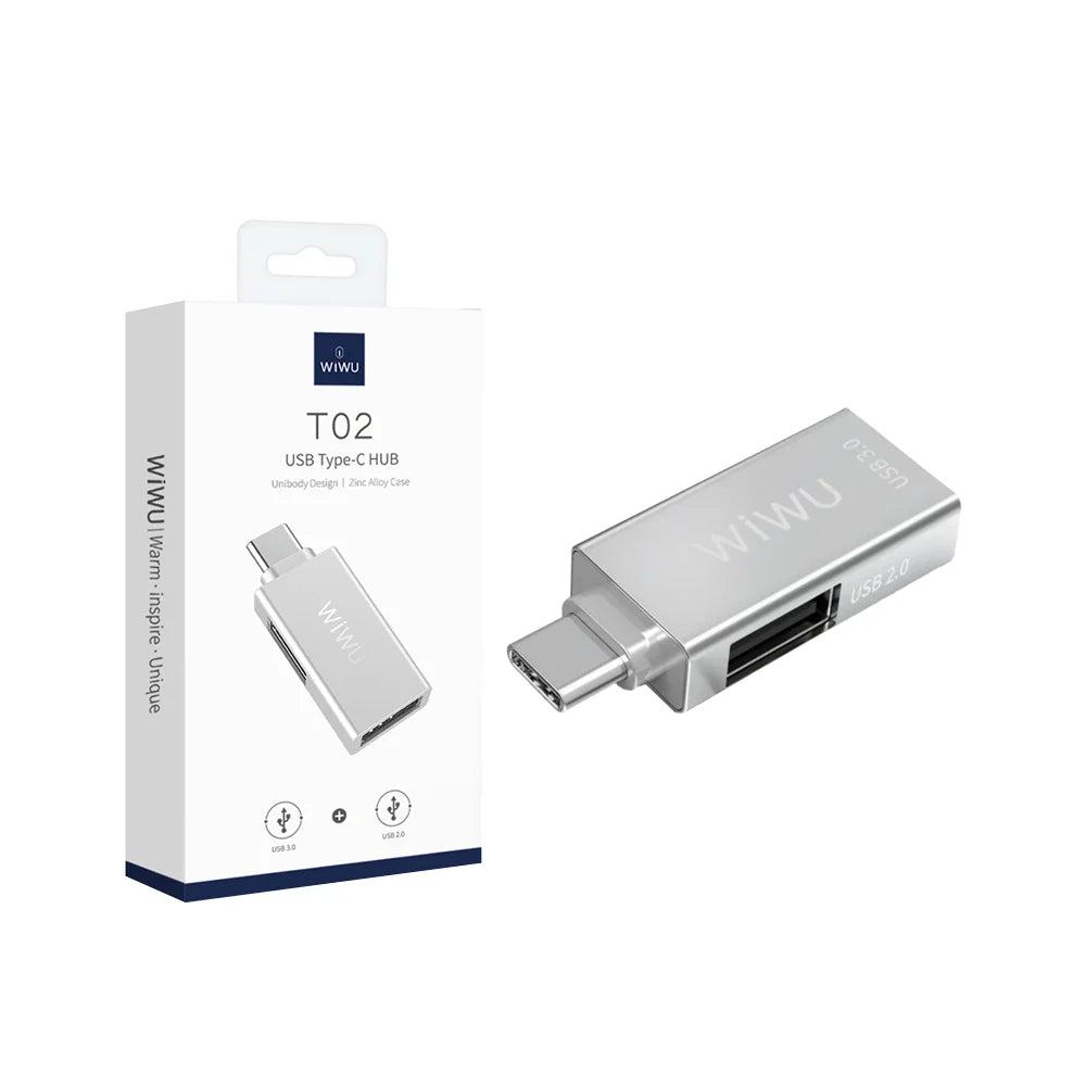 Wiwu T02 Type-C to 2 x USB