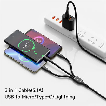 WIWU Starlink Series 3.1A 3in1 cable Wi-C045E