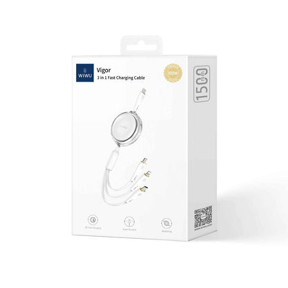 WiWU Vigor 3 in 1 Fast Charging Cable